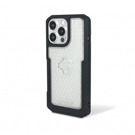 CUBE X-GUARD pouzdro na telefon IPHONE 13 PRO barva průhledná / černá (držák na řidítka dostupný zvlášť: 1854100101)